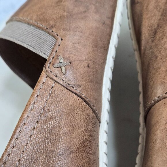 Frye Melanie Loafers Womens 9 Brown Leather Slip-On Classic Preppy Coastal Boho - Picture 14 of 16